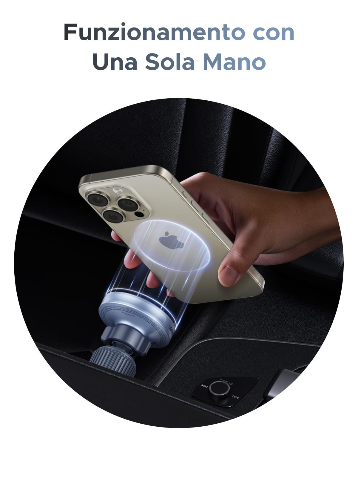 ugreen-magflow-qi2-25w-caricatore-wireless-magnetico-da-auto-con-supporto-360 image 3