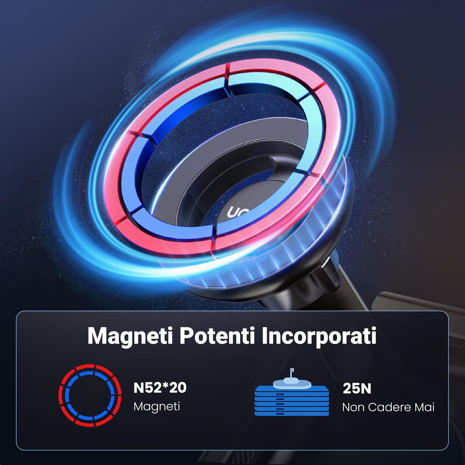 ugreen-supporto-telefono-auto-magnetico-magsafe-per-schermo-tesla-model-3-y-nero image 5