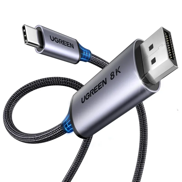 ugreen-cavo-usb-c-displayport-bidirezionale-8k-60hz-2m-dp-1-4 image 1
