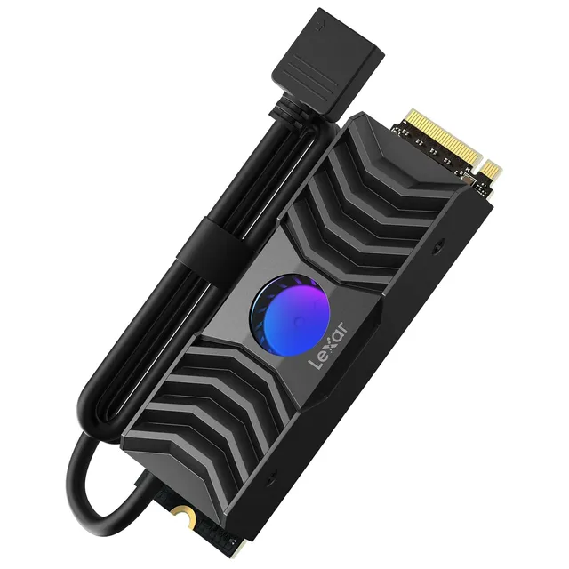 lexar-nm1090-ssd-nvme-1tb-m-2-2280-pcie-gen5x4-con-dissipatore-rgb image 1