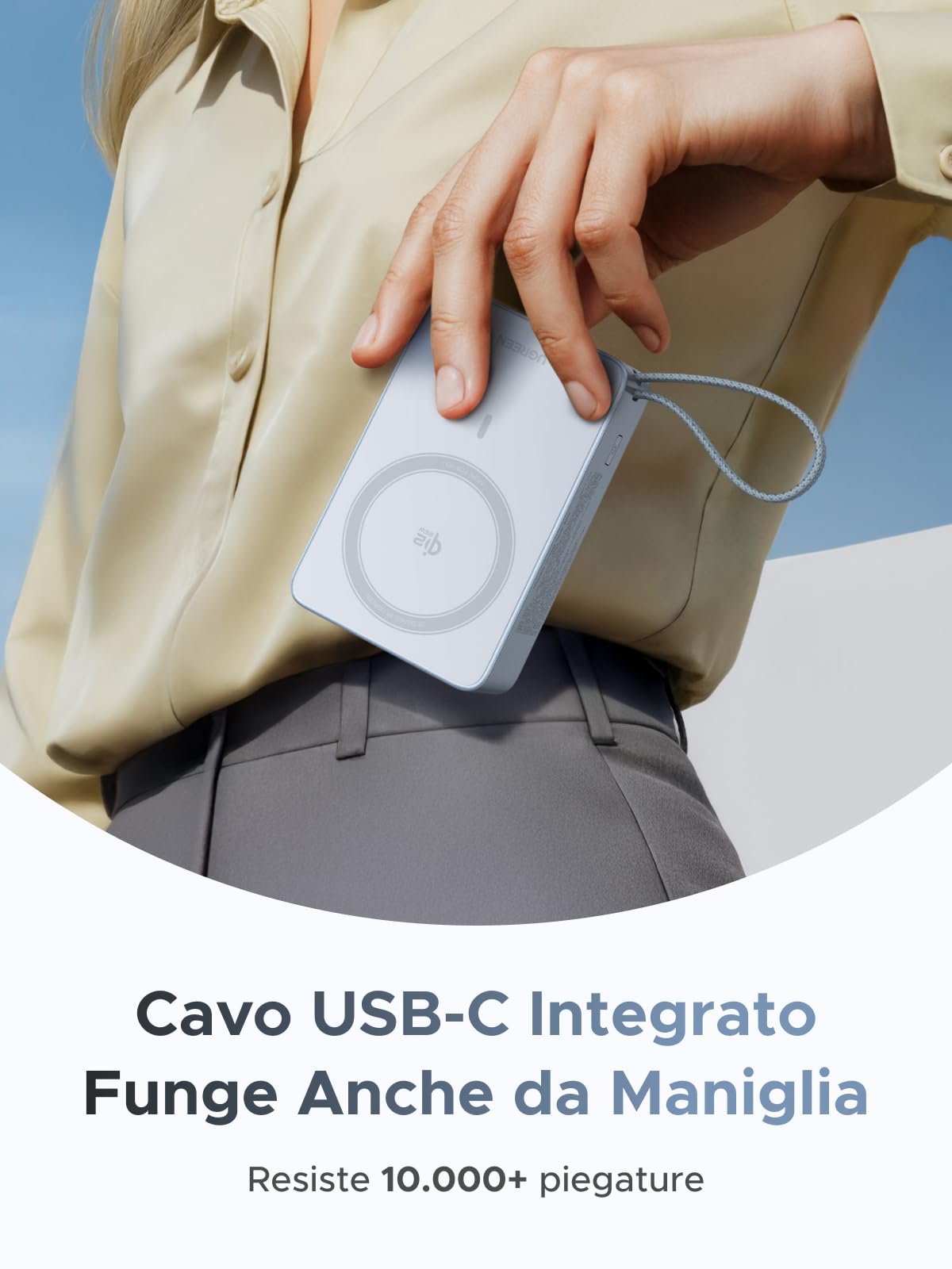 ugreen-magflow-qi2-25w-power-bank-magnetico-20000mah-con-cavo-usb-c-pd-30w image 6