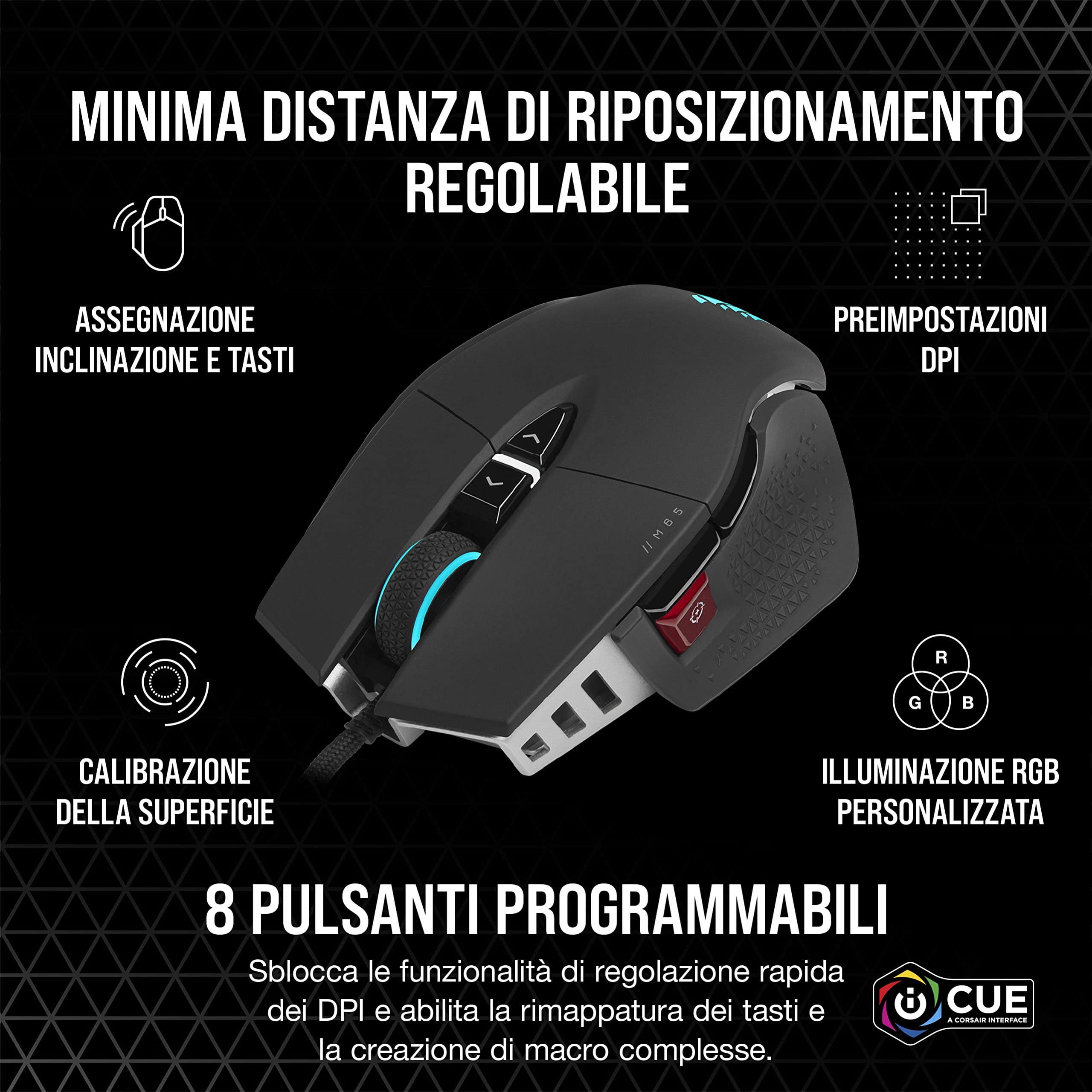 corsair-m65-rgb-ultra-rev-2-0-mouse-gaming-fps-nero image 7
