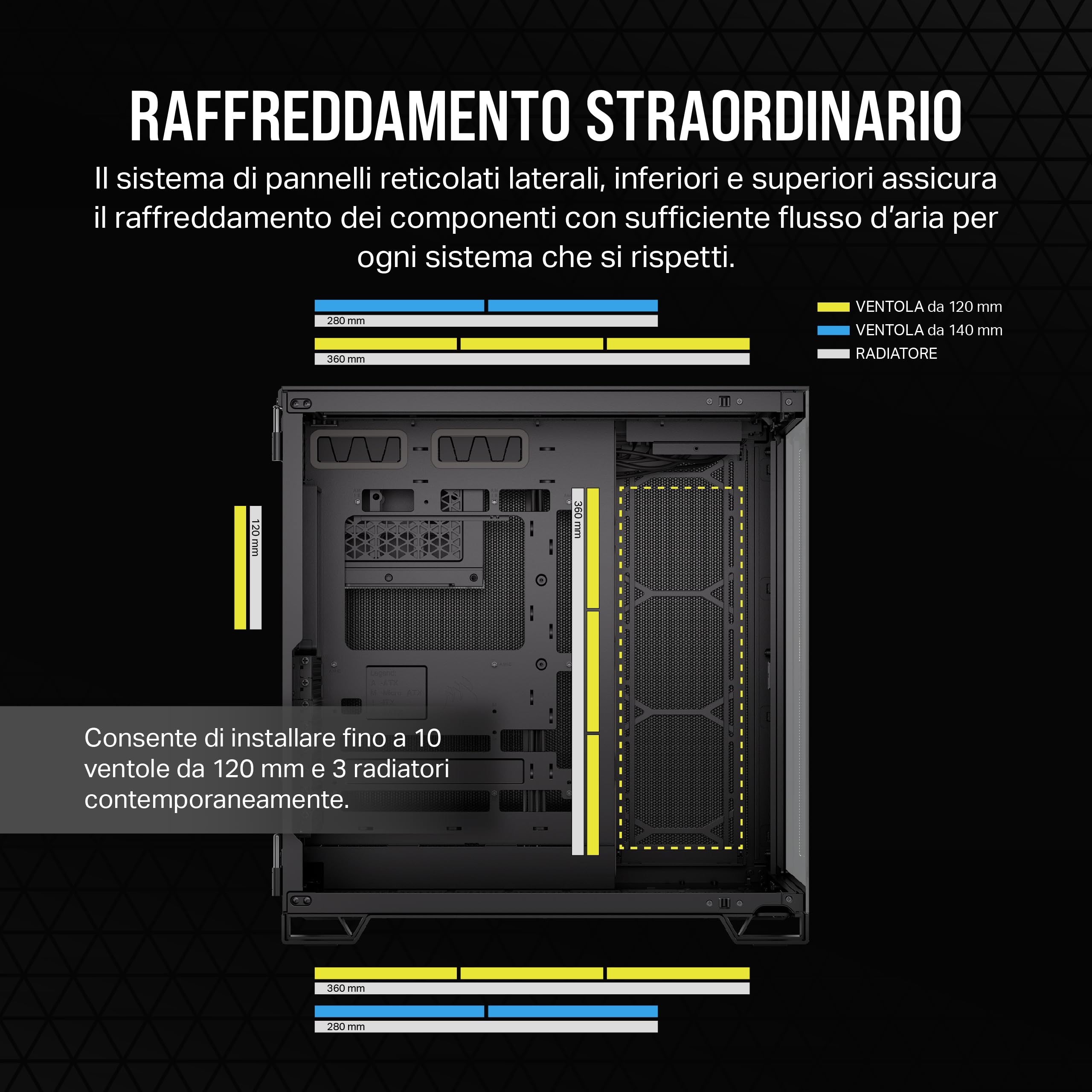 corsair-6500x-mid-tower-atx-doppia-camera-vetro-temperato-nero image 5
