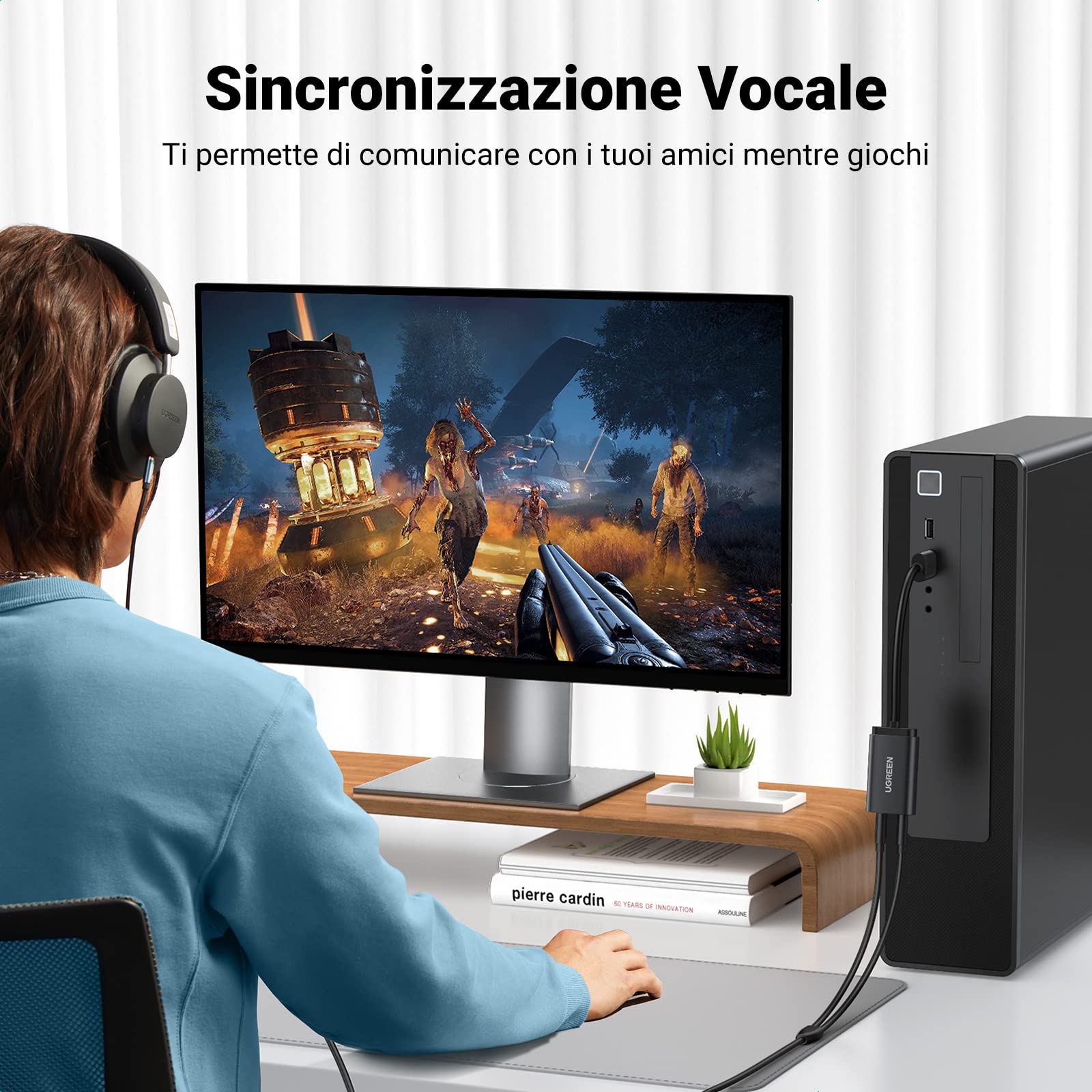 ugreen-scheda-audio-usb-esterna-usb-a-a-jack-3-5mm-per-cuffie-e-microfono image 6