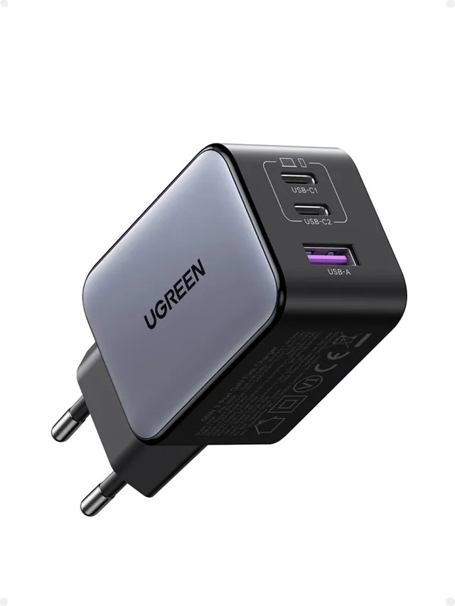 ugreen-nexode-65w-caricatore-usb-c-gan-3-porte-pd-3-0 image 1