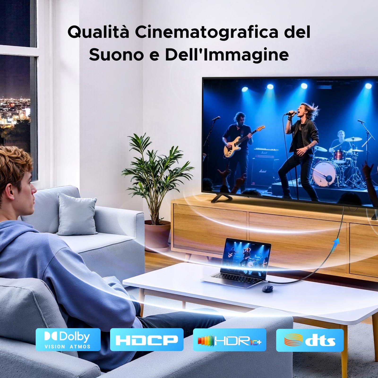 ugreen-cavo-hdmi-a-displayport-bidirezionale-2m-4k-60hz-hdr image 5
