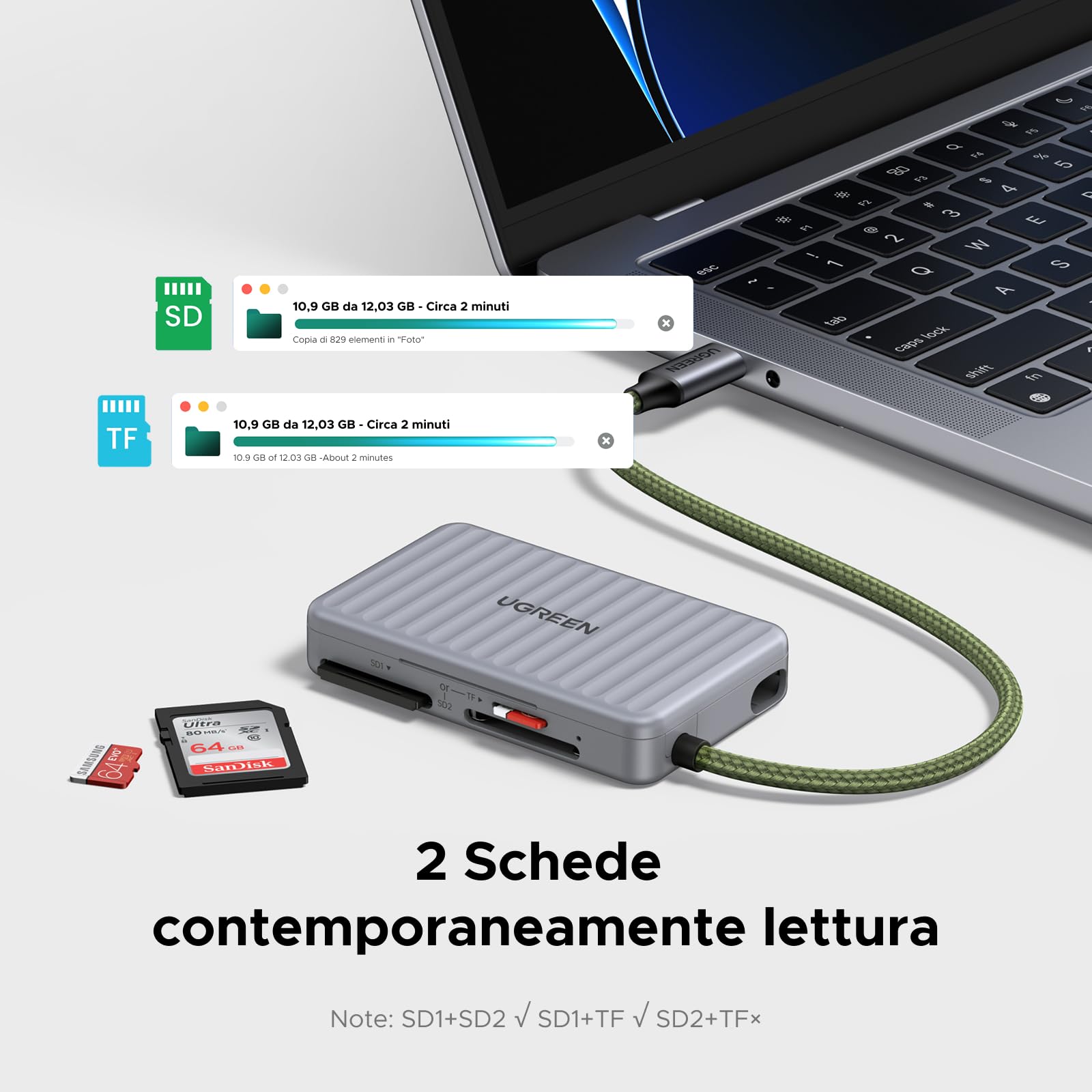 ugreen-lettore-schede-sd-usb-c-con-custodia-portatile-170-mb-s-sd-microsd image 4