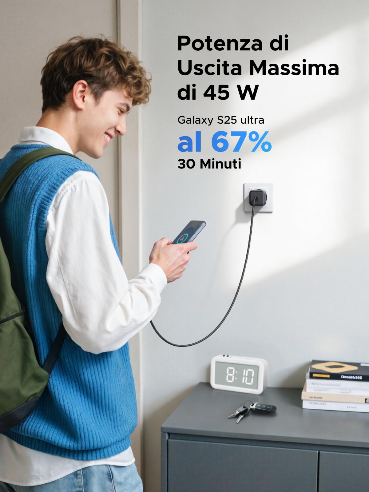 ugreen-zapix-caricatore-usb-c-45w-gan-pps-pd-3-0 image 3