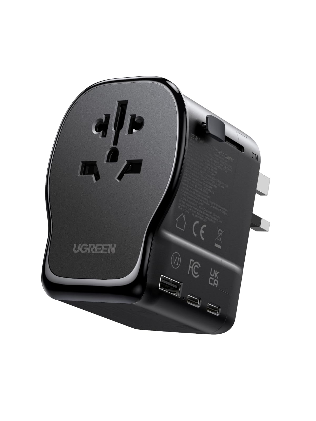 ugreen-65w-adattatore-da-viaggio-universale-gan-2x-usb-c-usb-a image 1