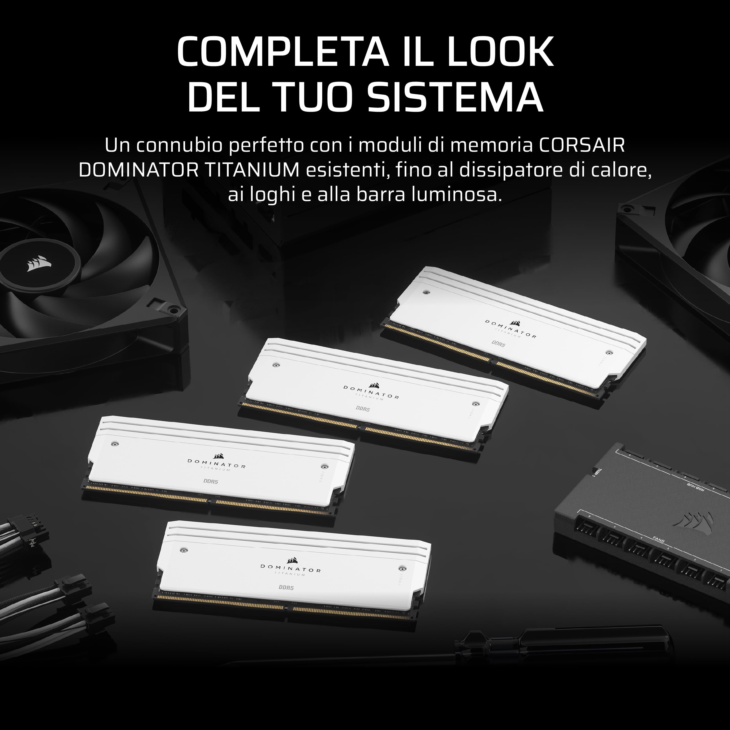 corsair-dominator-titanium-ddr5-rgb-light-enhancement-kit-2-moduli-bianco image 4