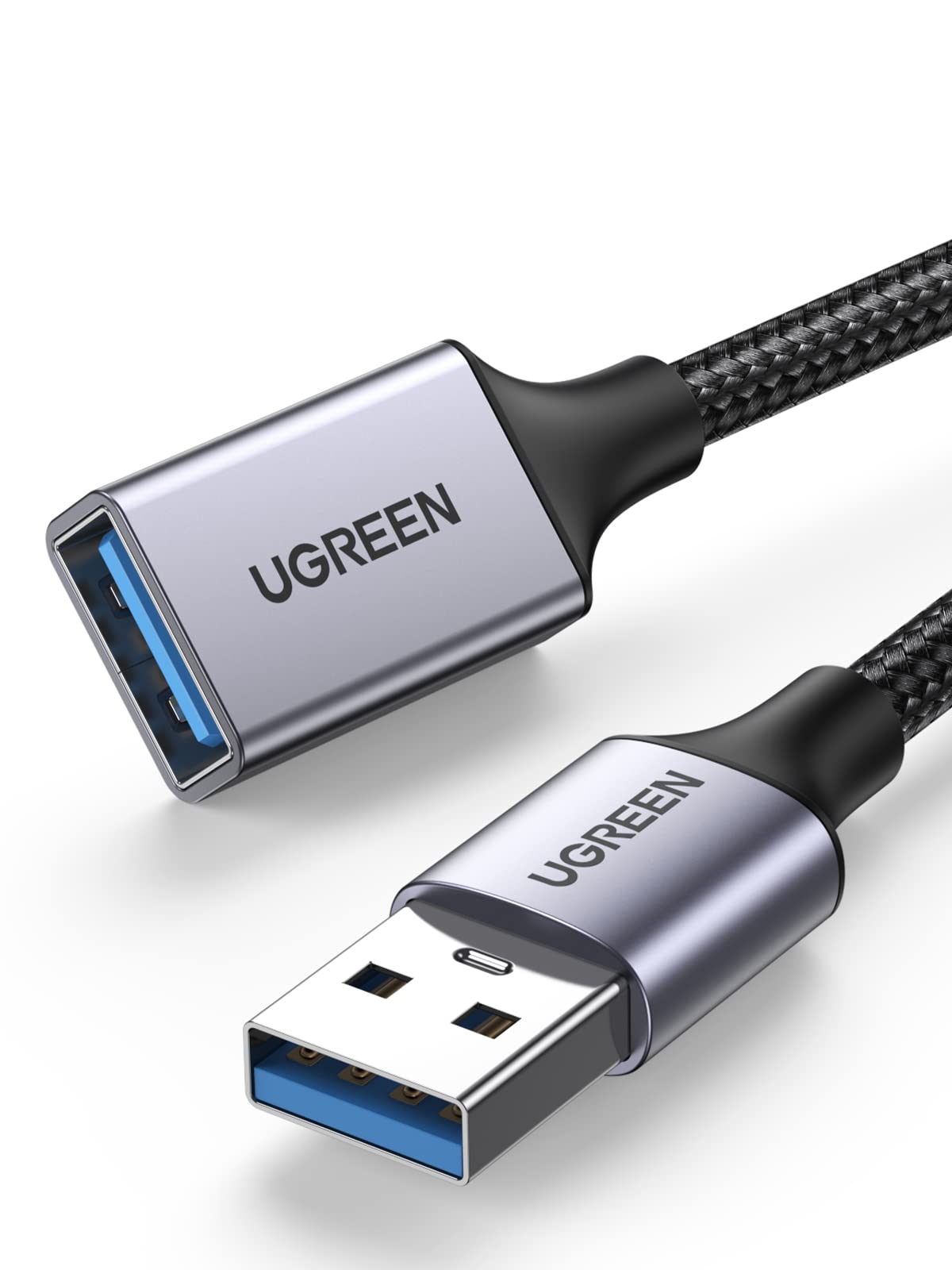 ugreen-cavo-prolunga-usb-3-0-nylon-maschio-a-femmina-5gbps-1m-alluminio image 1