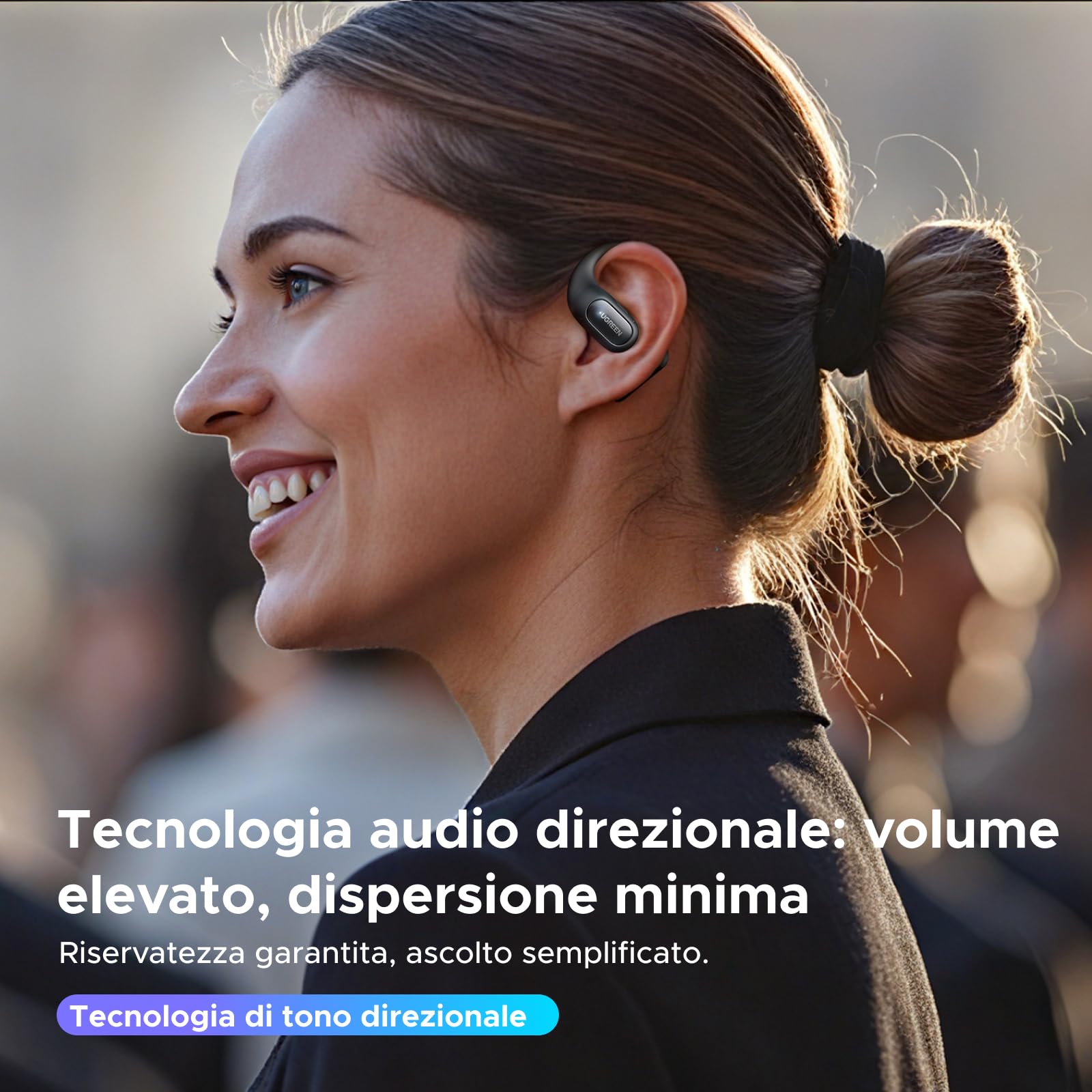 ugreen-fitbuds-cuffie-open-ear-bluetooth-6-0-enc-28-ore-nero image 7