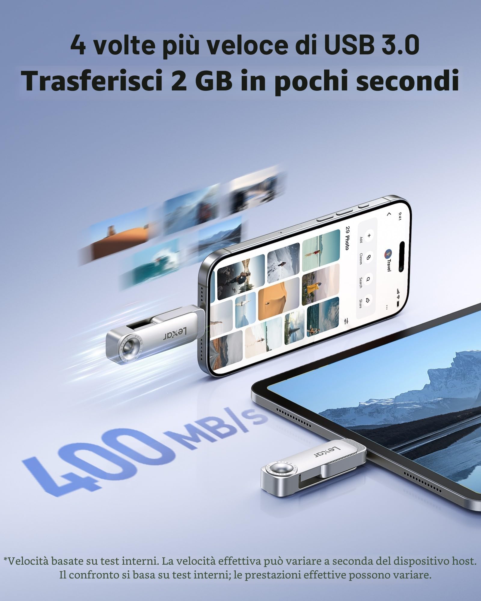 lexar-d50e-256gb-chiavetta-usb-doppia-usb-c-usb-a-400mb-s image 4