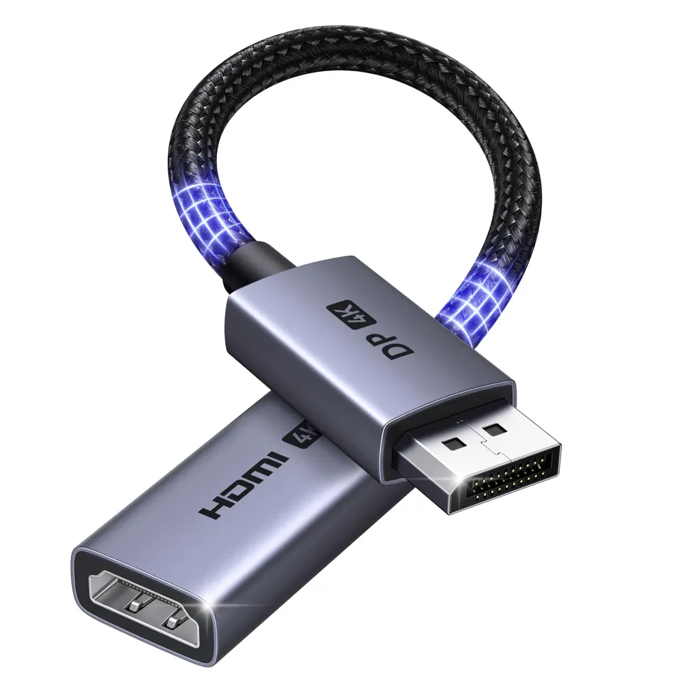 ugreen-adattatore-displayport-a-hdmi-4k-60hz-in-nylon-intrecciato image 1