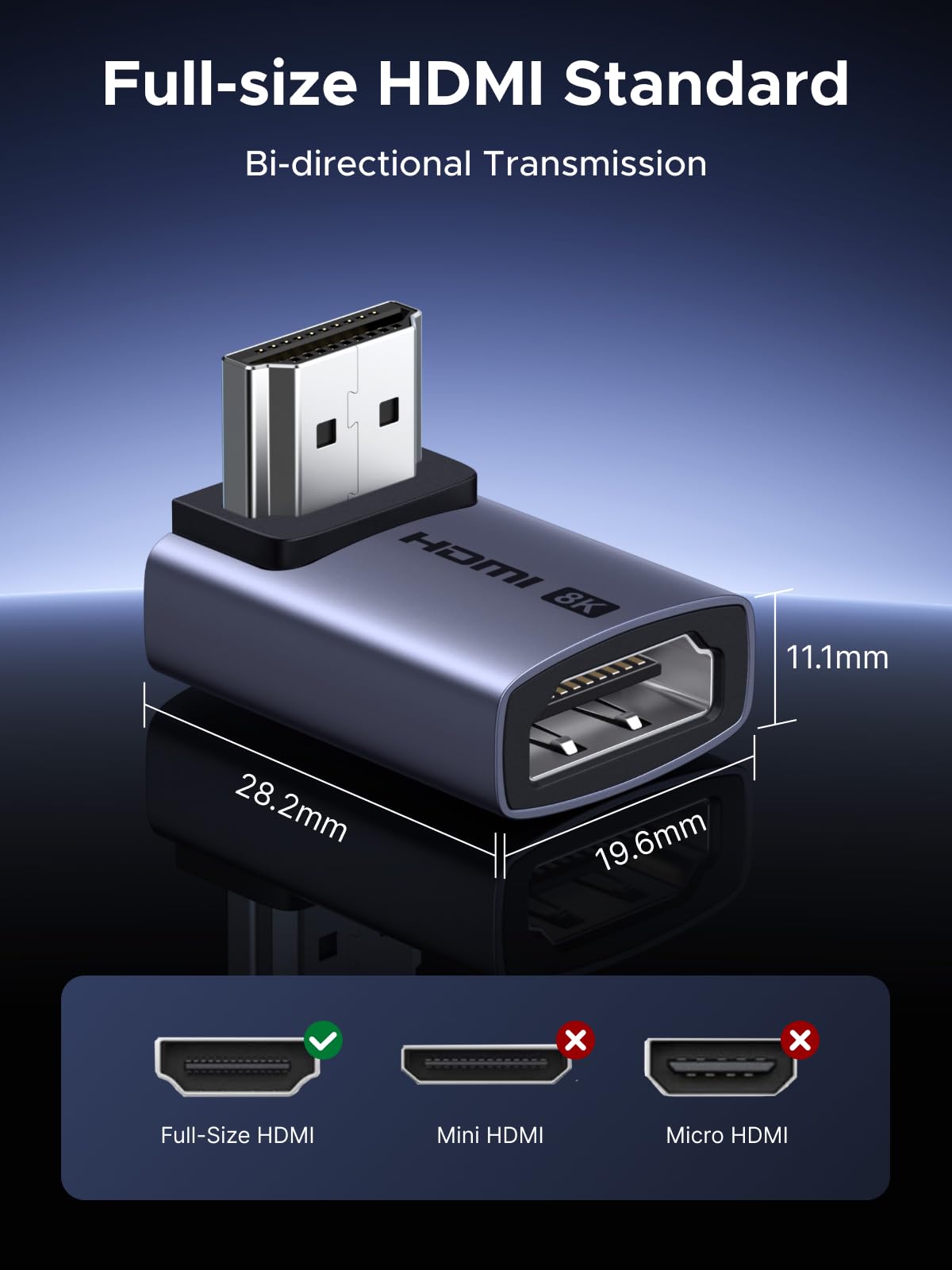 ugreen-adattatore-hdmi-2-1-8k-maschio-femmina-90-e-270-2-pezzi image 7
