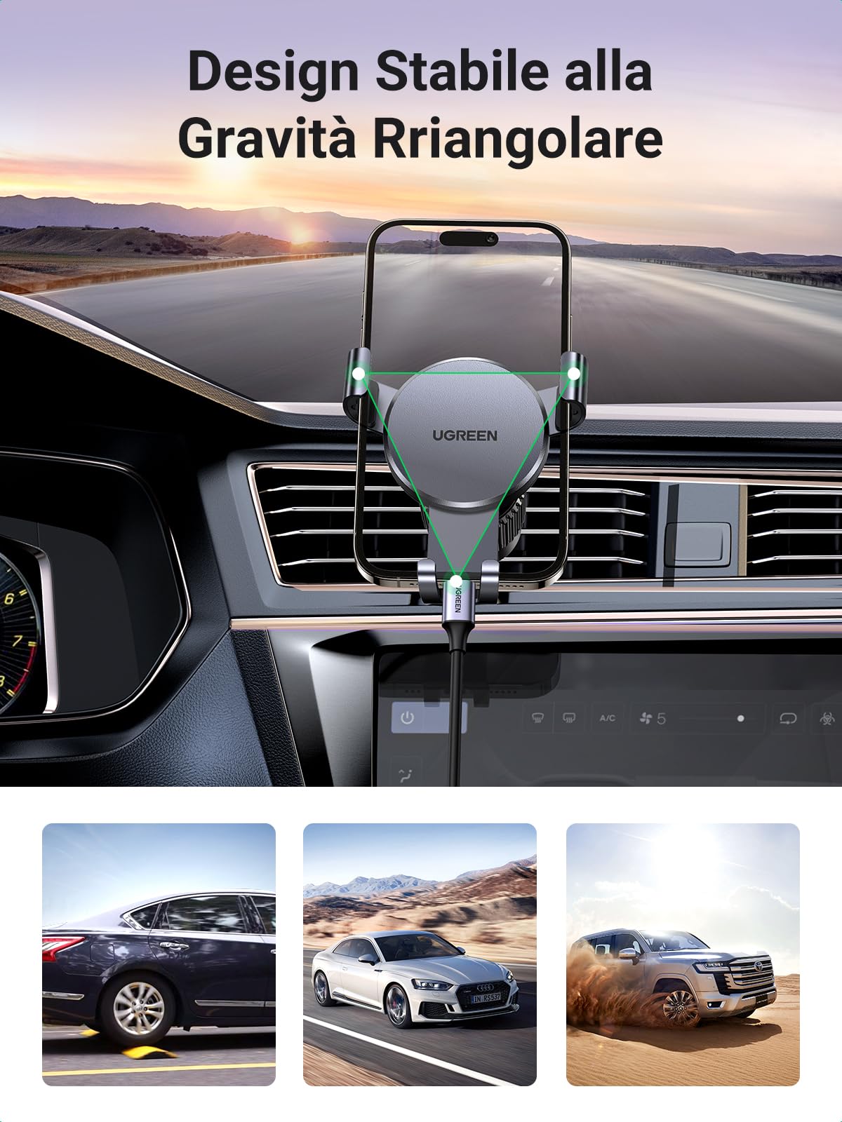 ugreen-supporto-telefono-auto-a-gravit-per-bocchetta-aria-nero image 7