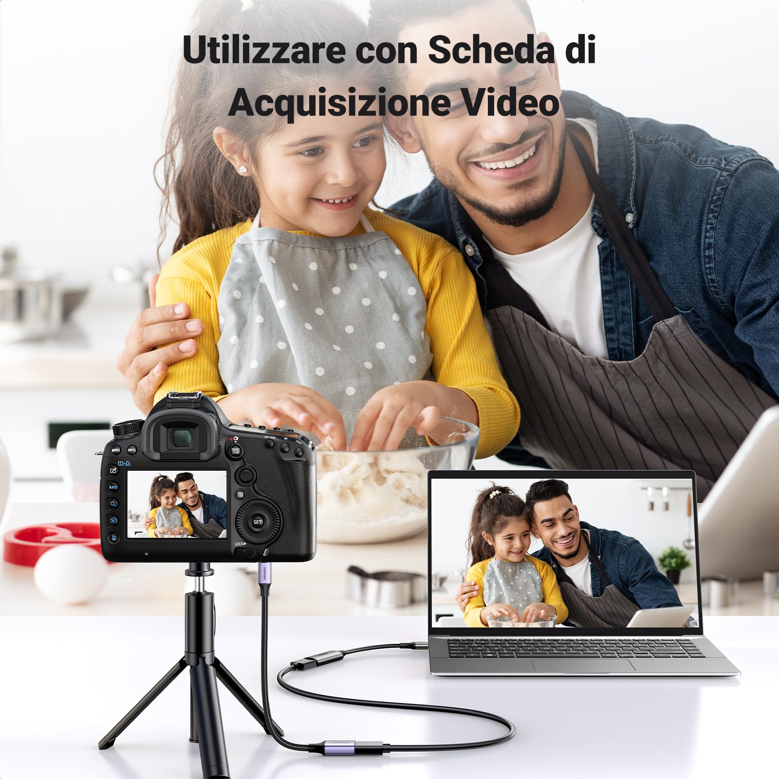ugreen-cavo-micro-hdmi-a-hdmi-4k-60hz-25-cm-adattatore-maschio-a-femmina image 5