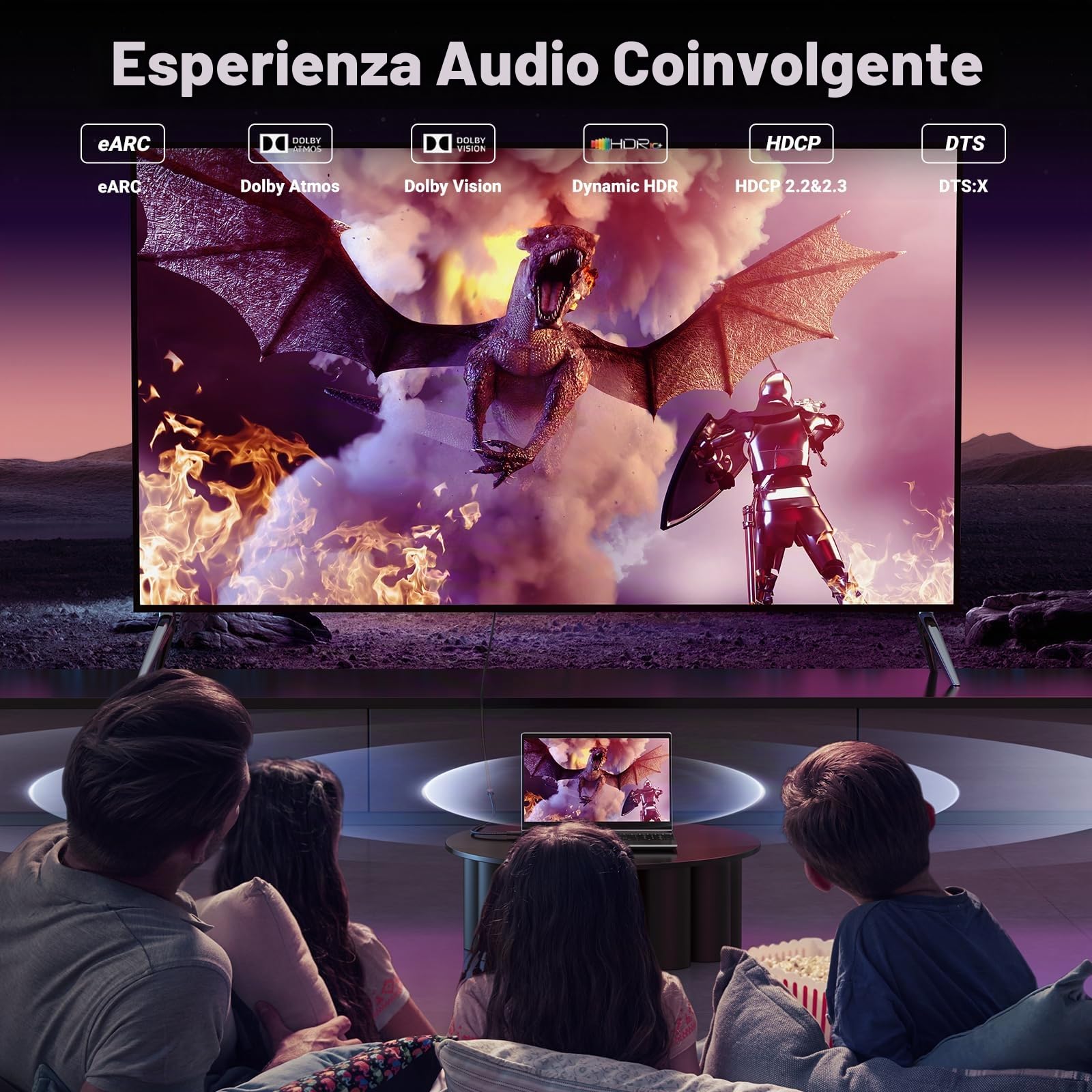 ugreen-cavo-prolunga-hdmi-2-1-8k-60hz-maschio-femmina-0-5-m image 4