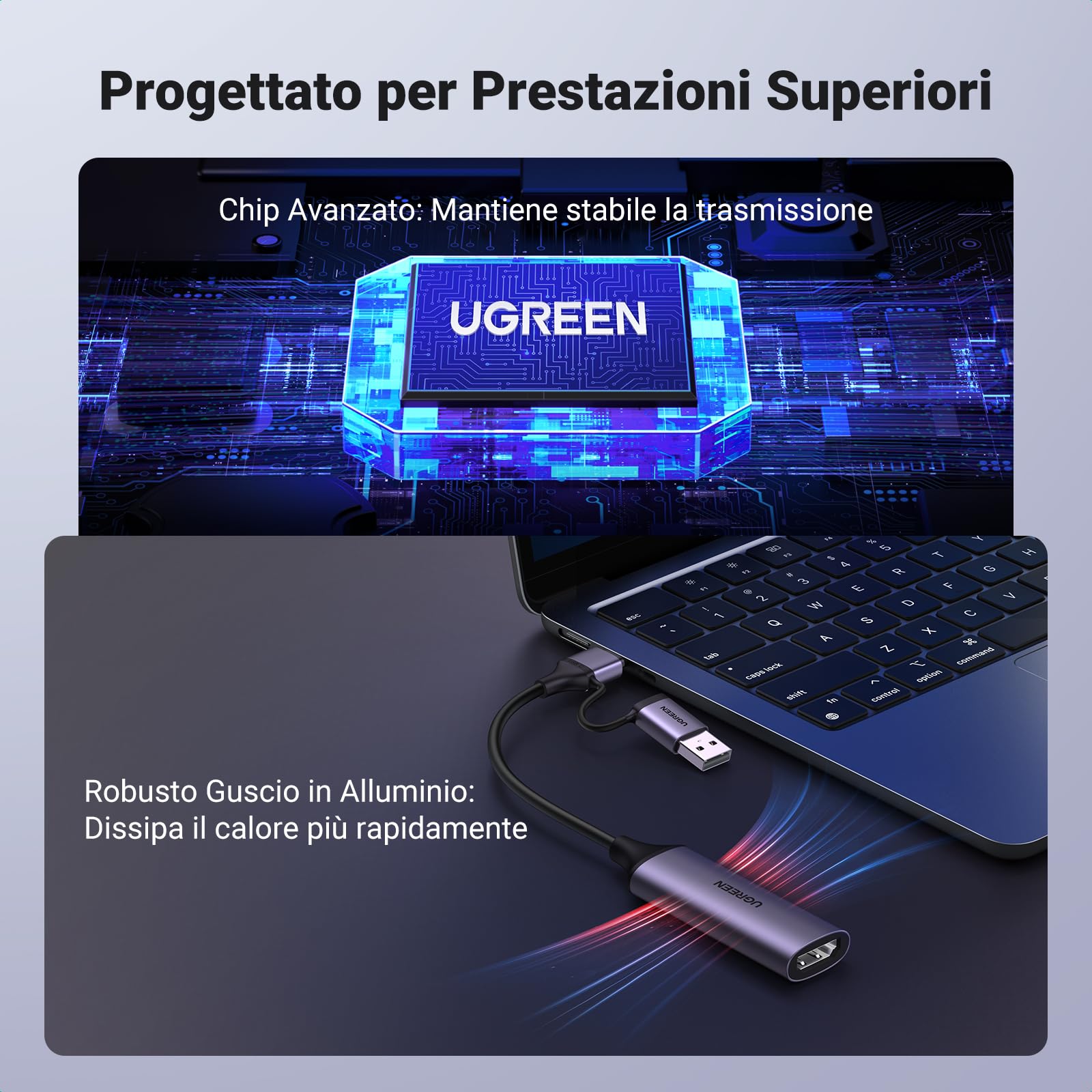 ugreen-scheda-di-acquisizione-video-hdmi-a-usb-c-4k-30hz-1080p-60fps image 8
