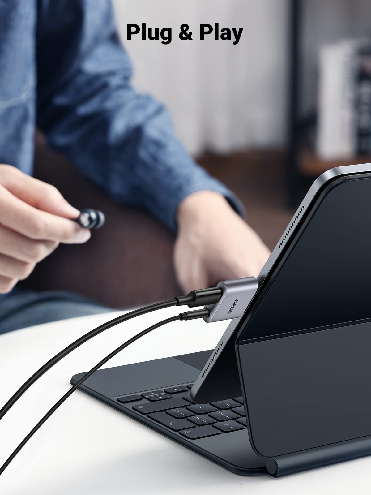 ugreen-adattatore-usb-c-a-jack-3-5mm-pd-2-in-1-con-chip-dac image 6