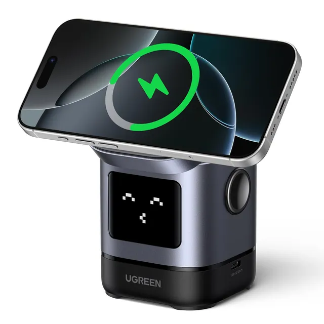 ugreen-uno-caricatore-magnetico-qi2-15w-stazione-wireless-2-in-1-con-supporto-70 image 1