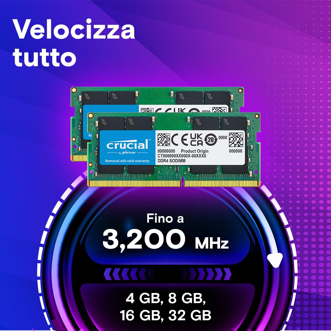 crucial-ram-ddr4-32gb-kit-2x16gb-3200mhz-cl22-sodimm-per-laptop image 2
