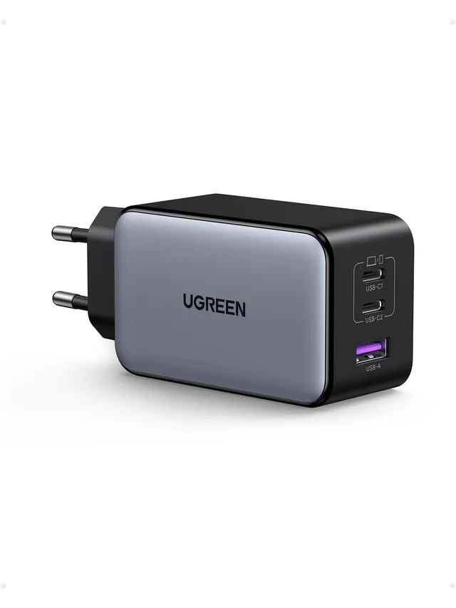 ugreen-nexode-caricatore-usb-c-gan-100w-a-3-porte-2-usb-c-usb-a-compatto image 1