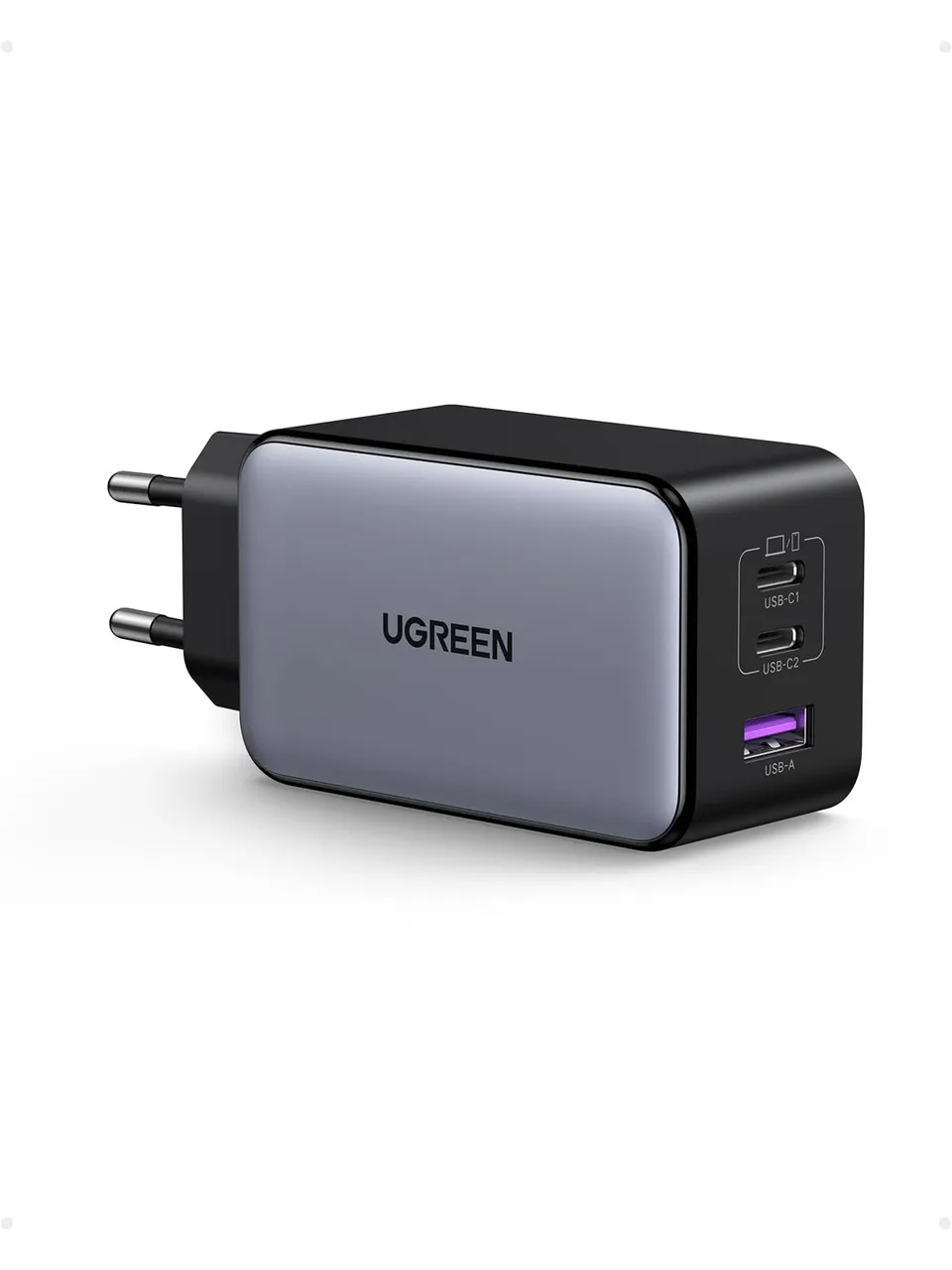 ugreen-nexode-caricatore-usb-c-gan-100w-a-3-porte-2-usb-c-usb-a-compatto image 1