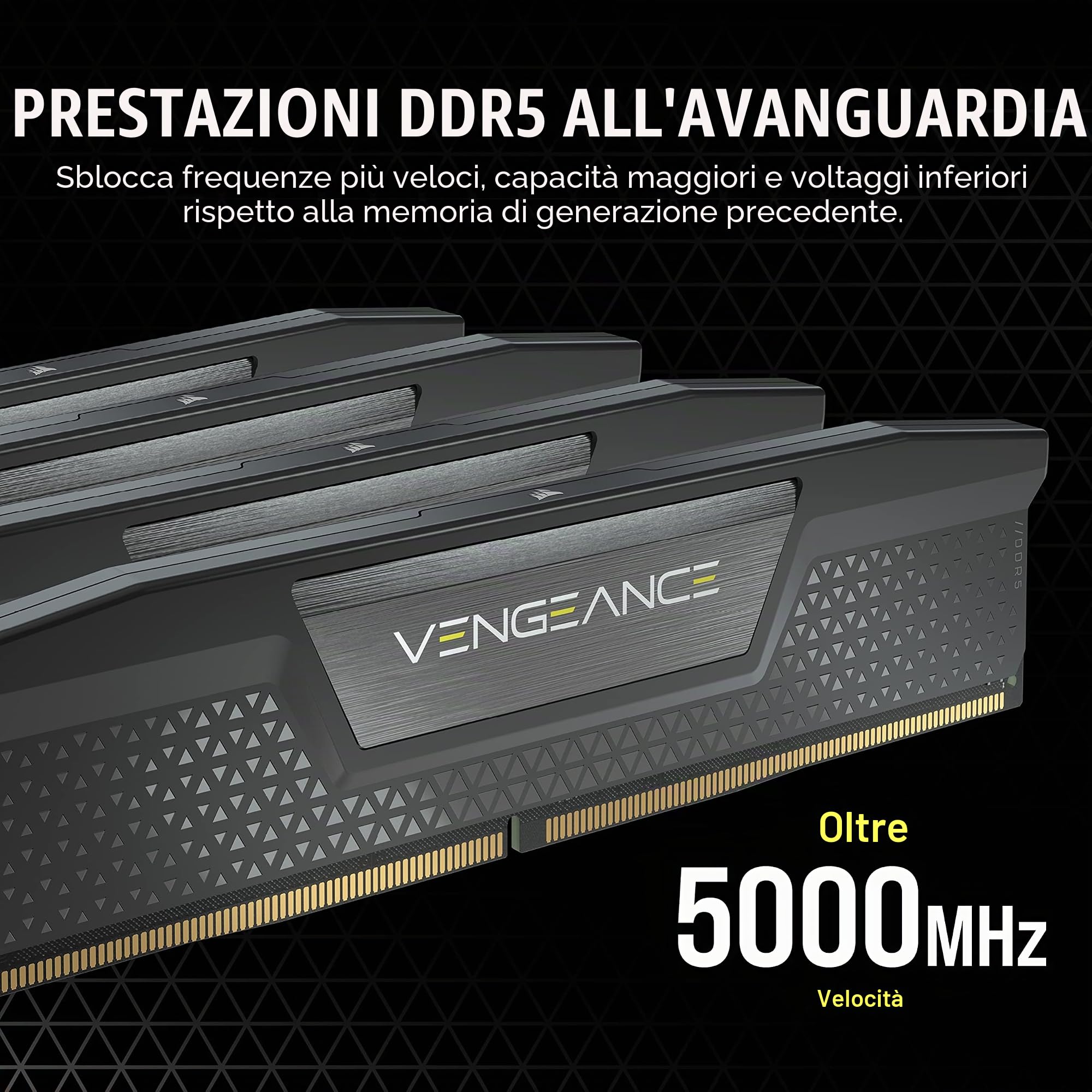corsair-vengeance-ddr5-96gb-4x24gb-6400mhz-cl32-intel-xmp-3-0-nero image 3
