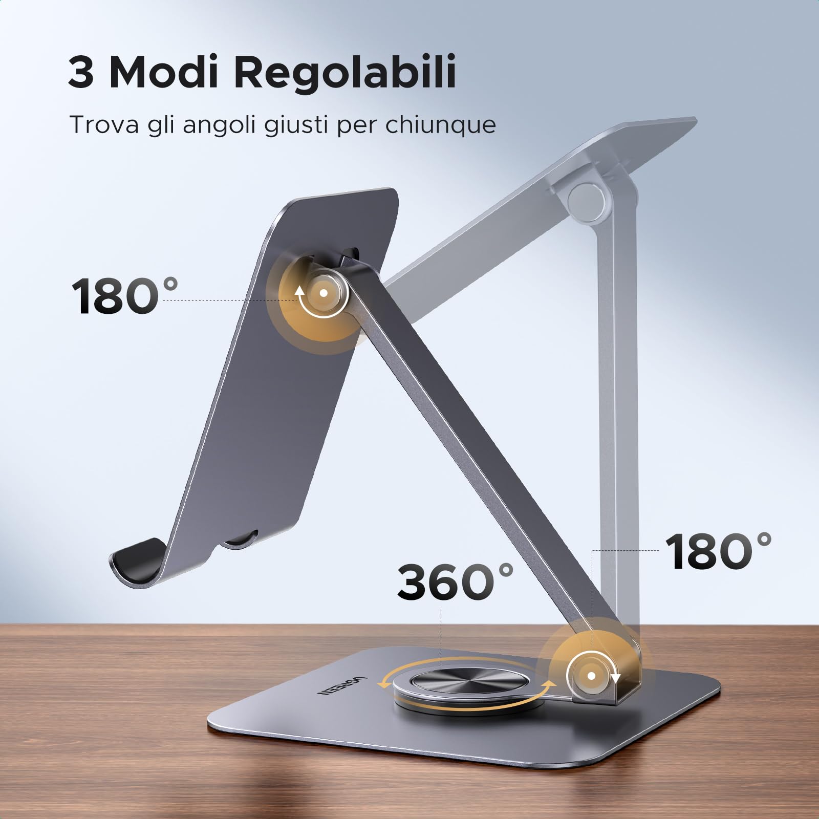 ugreen-supporto-tablet-da-tavolo-in-alluminio-rotante-360 image 5