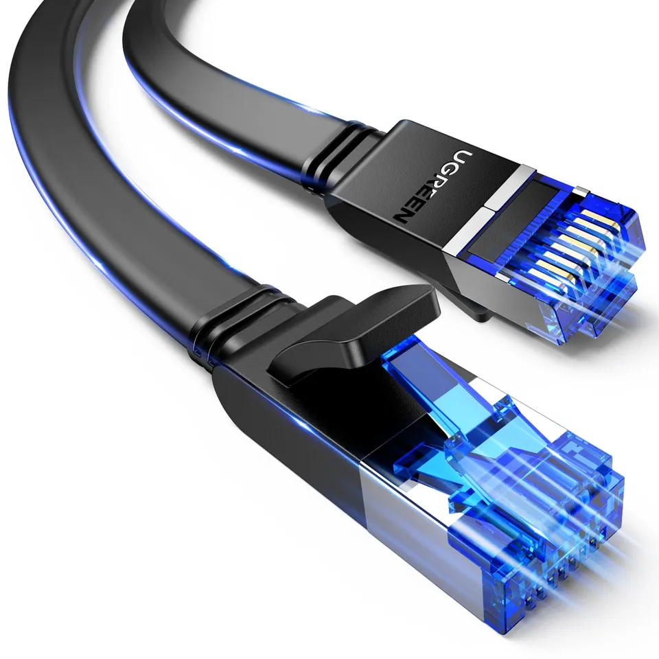 ugreen-cavo-ethernet-cat-8-piatto-10m-rj45-schermato-40gbps-2000mhz-placcato-oro image 1
