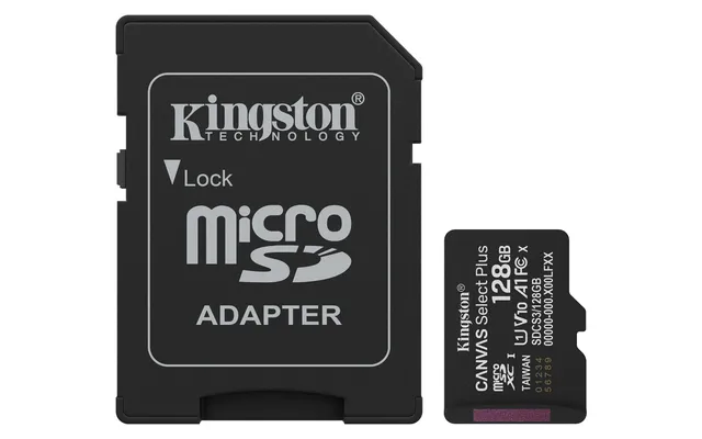 kingston-canvas-select-plus-microsdxc-128gb-gen3-150mb-s-a1-con-adattatore image 1