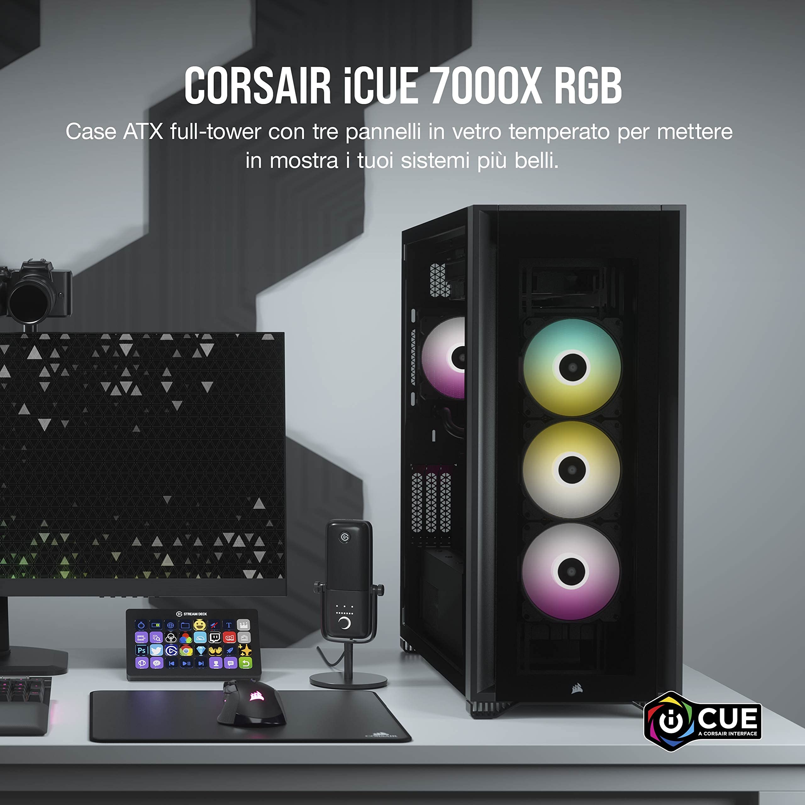 corsair-icue-7000x-rgb-full-tower-atx-con-4-ventole-140-mm-nero image 2