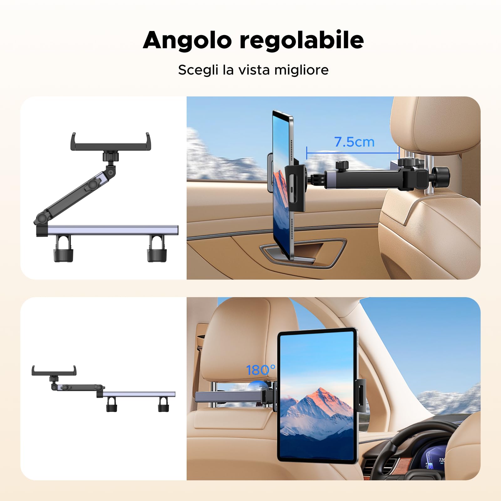 ugreen-supporto-tablet-auto-poggiatesta-360-pieghevole-11-9-24-8cm image 3