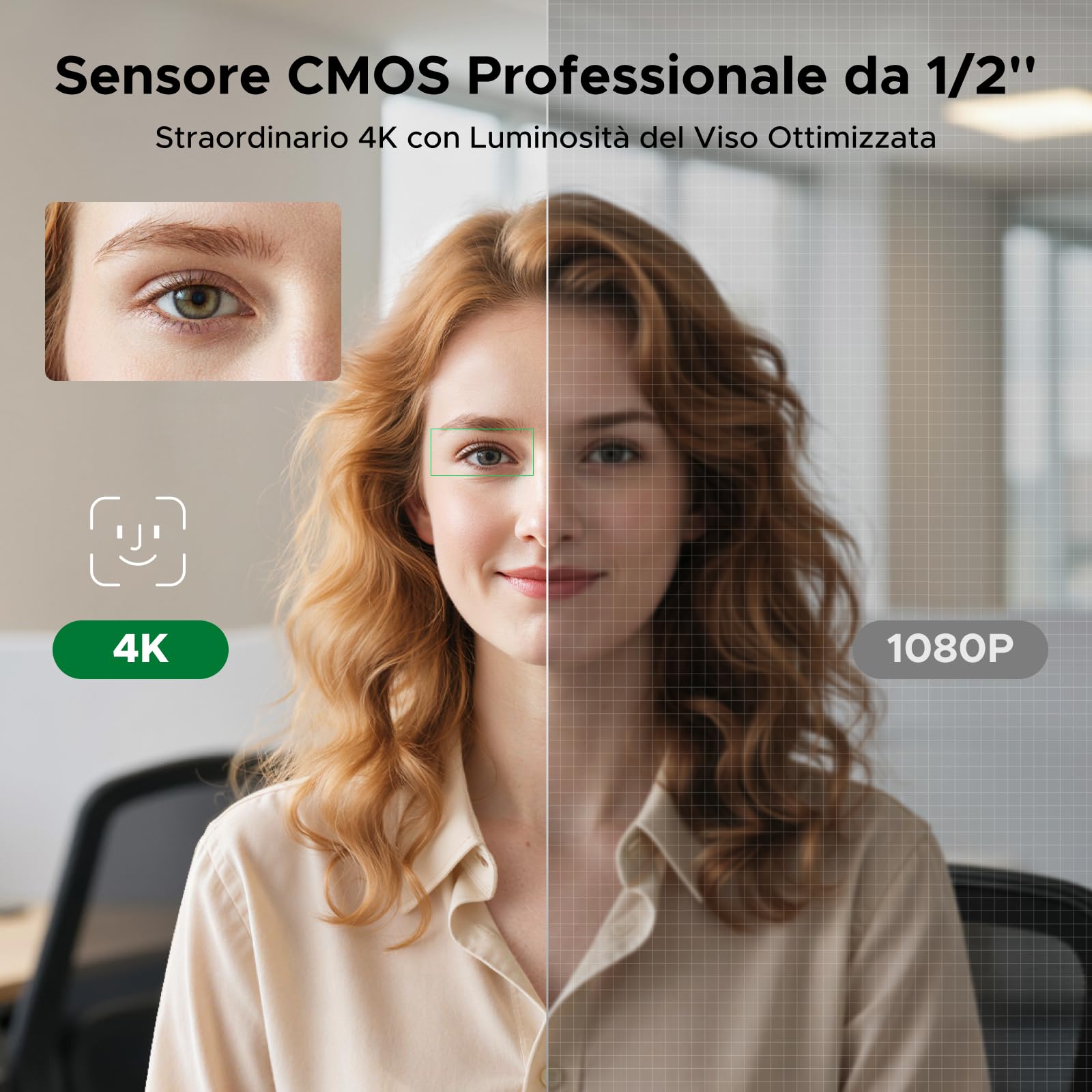 ugreen-finecam-pro-webcam-4k-30fps-con-sensore-1-2-e-controllo-gestuale-ai image 2