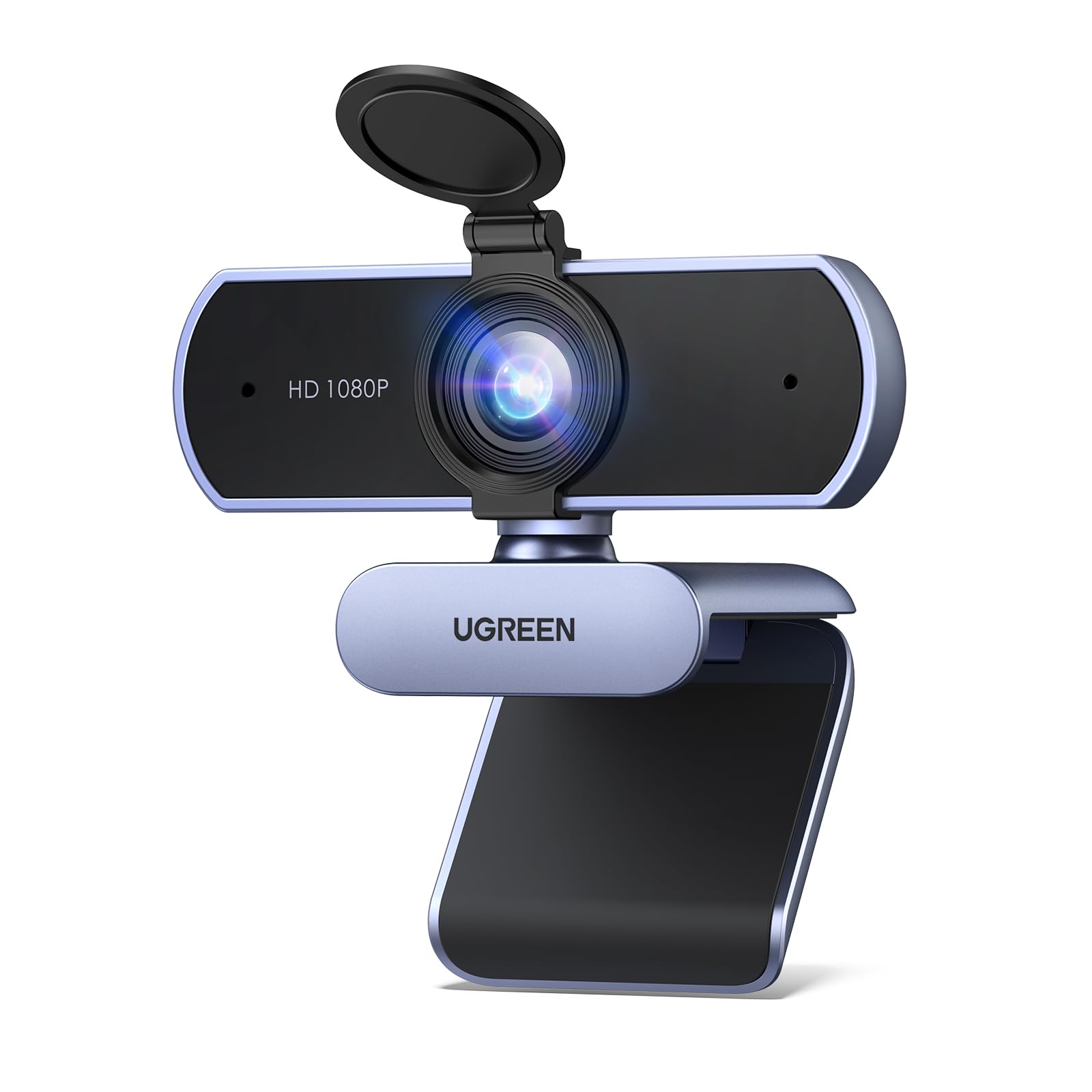 ugreen-webcam-full-hd-1080p-30fps-usb-a-con-microfono-grigio image 1