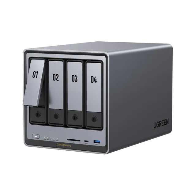 ugreen-nasync-dxp4800-pro-nas-4-vani-senza-hdd-intel-core-i3-1315u-10gbe image 1