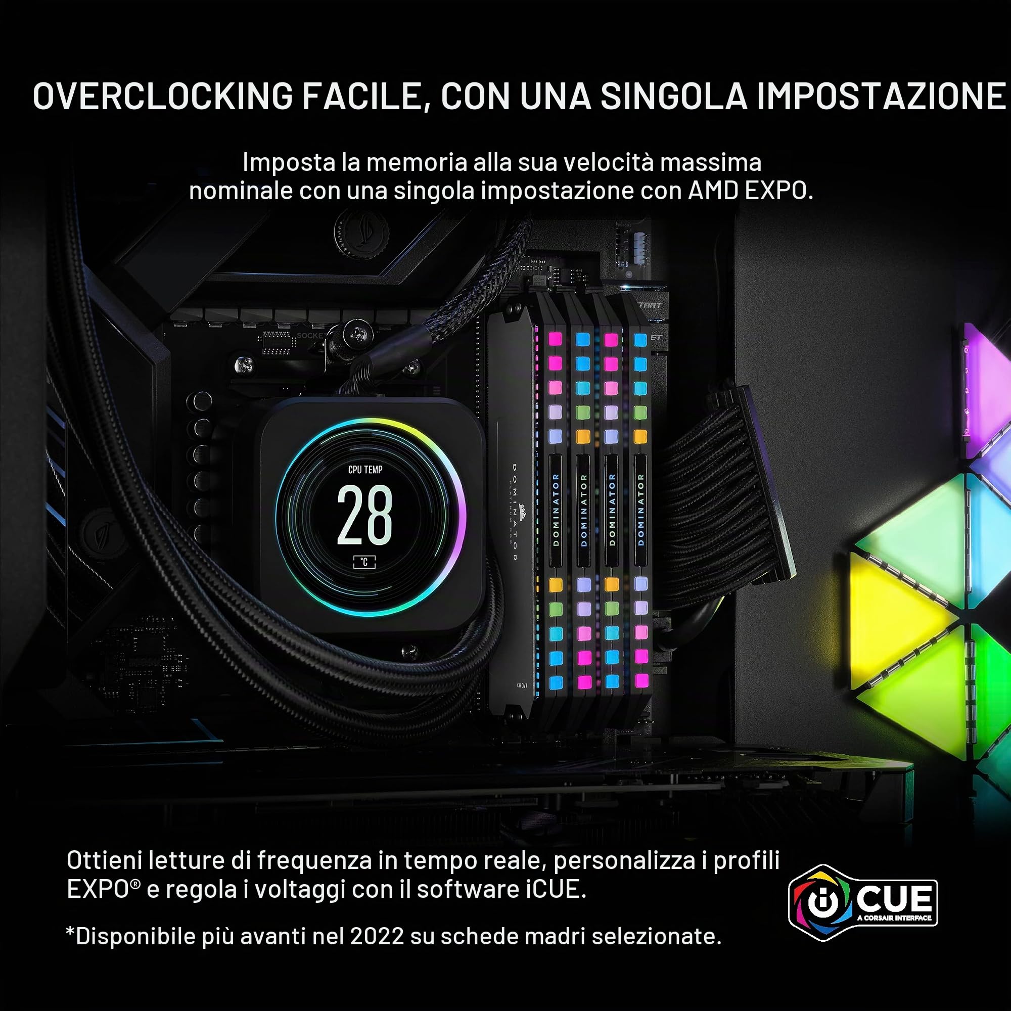 corsair-dominator-platinum-rgb-ddr5-ram-32gb-2x16gb-6000mhz-cl30-amd-expo-grigio image 6