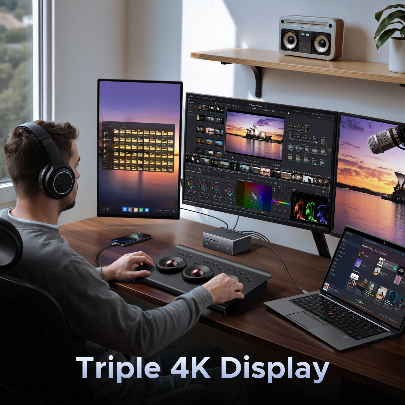 ugreen-revodok-pro-hub-usb-c-14-in-1-docking-station-triplo-display-2x-hdmi-4k60 image 3