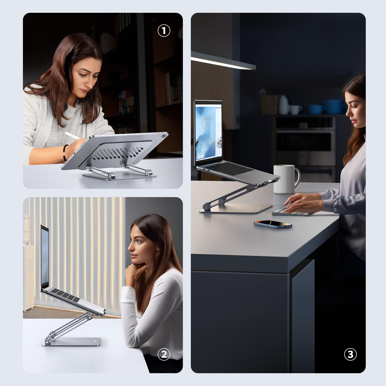 ugreen-supporto-laptop-regolabile-10-16-pollici-in-alluminio-stand-pieghevole-er image 8