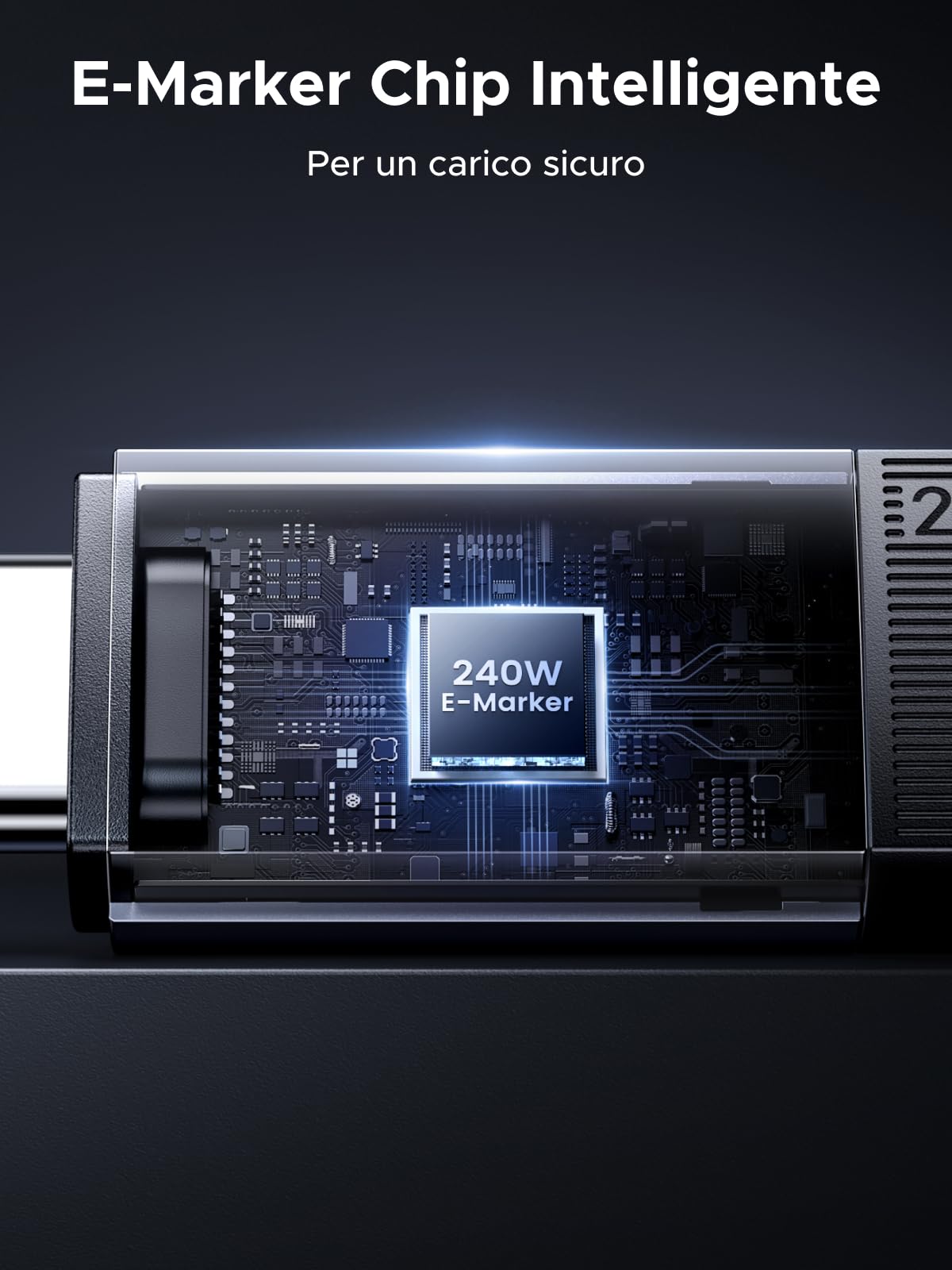 ugreen-cavo-usb-c-video-4k-60hz-10gbps-240w-pd-3-1-type-c-1m-nylon image 7