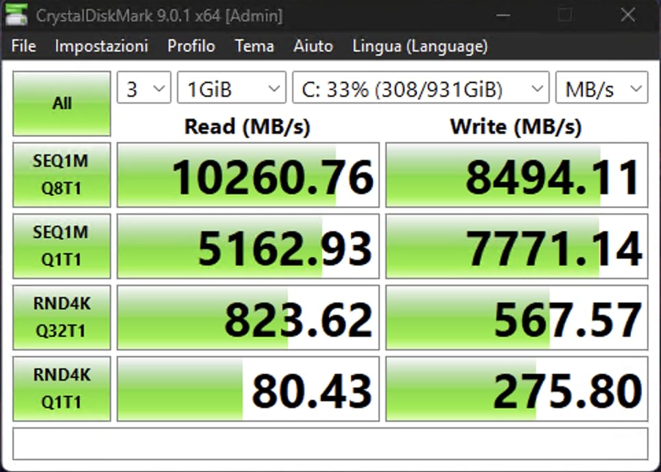 10GB/s veri, mostruoso