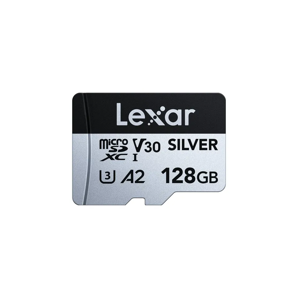 lexar-silver-micro-sd-card-128gb-v30-u3-fino-a-205mb-s image 1