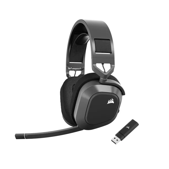 corsair-hs80-max-cuffie-gaming-wireless-multipiattaforma-grigio-acciaio image 1