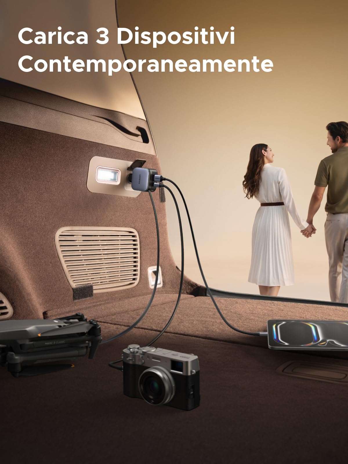 ugreen-nexode-caricatore-auto-60w-3-in-1-usb-c-retrattile-30w image 7