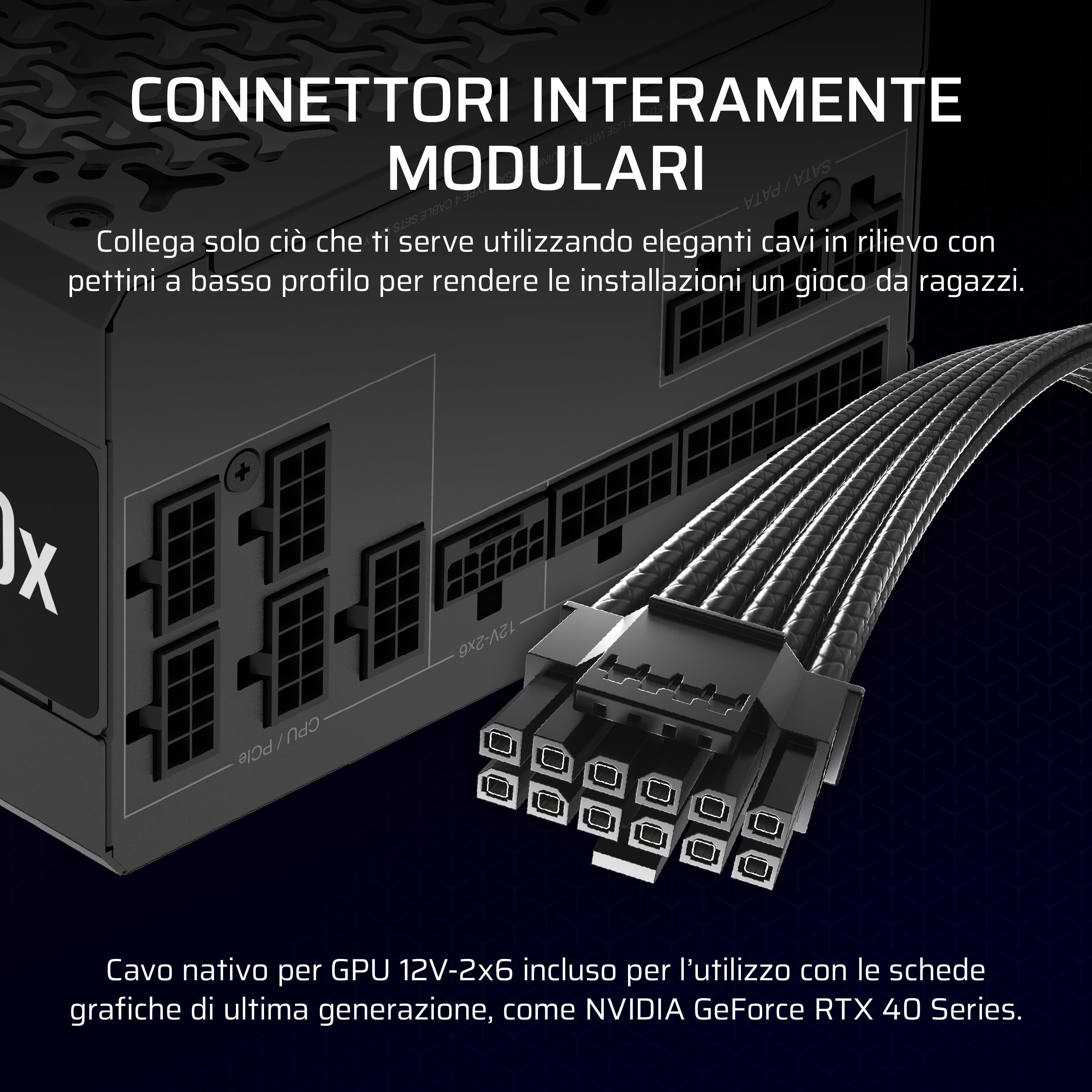 corsair-rm850x-alimentatore-atx-850w-modulare-atx-3-1-pcie-5-1-nero image 5