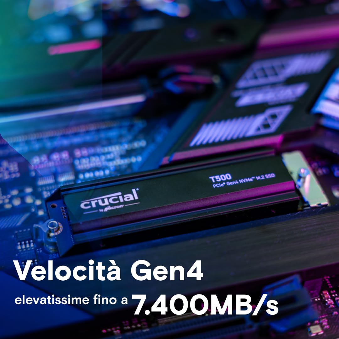 crucial-t500-ssd-interno-4tb-m-2-pcie-gen4-nvme-con-dissipatore-per-ps5 image 2