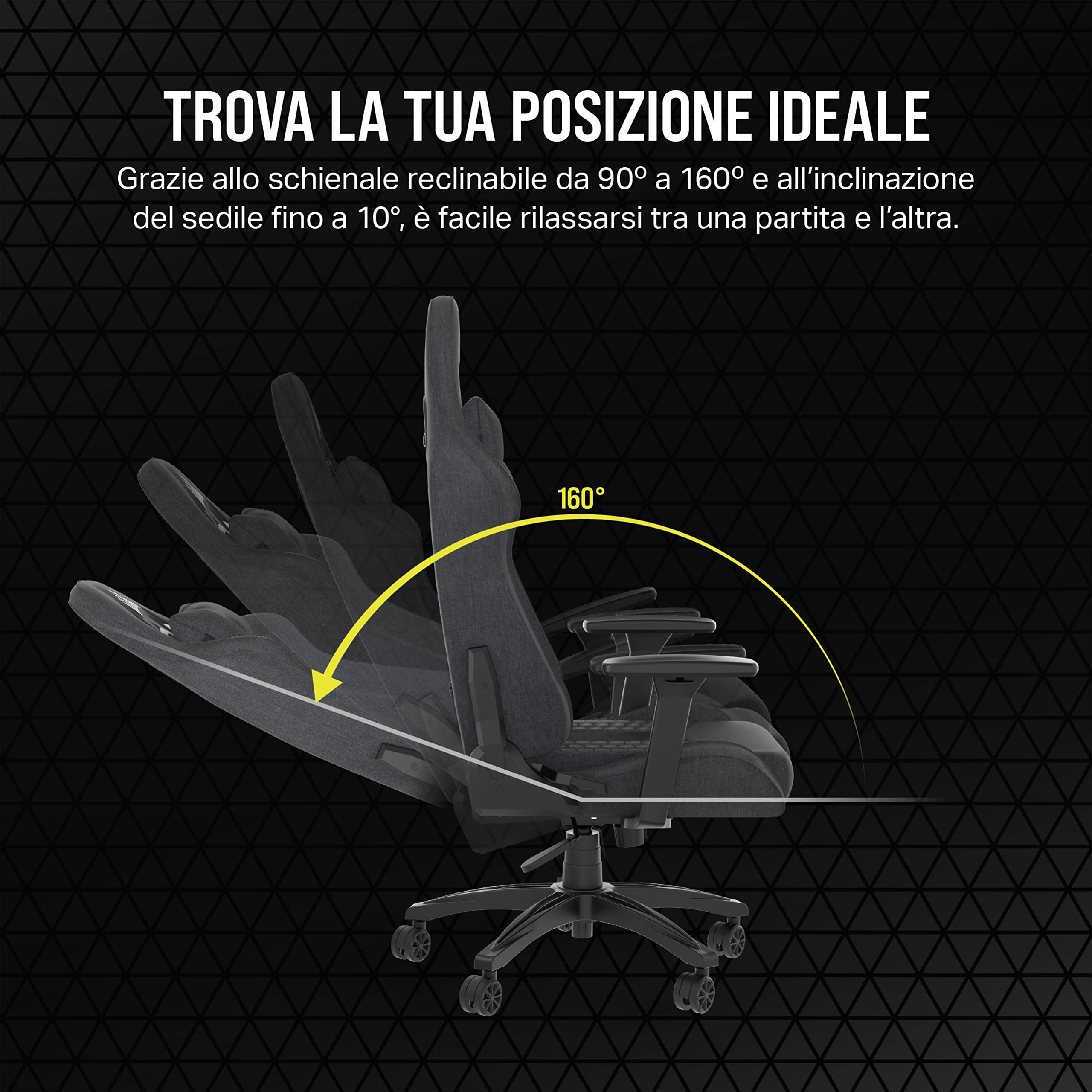 corsair-tc100-relaxed-sedia-gaming-tessuto-grigio-e-nero image 7