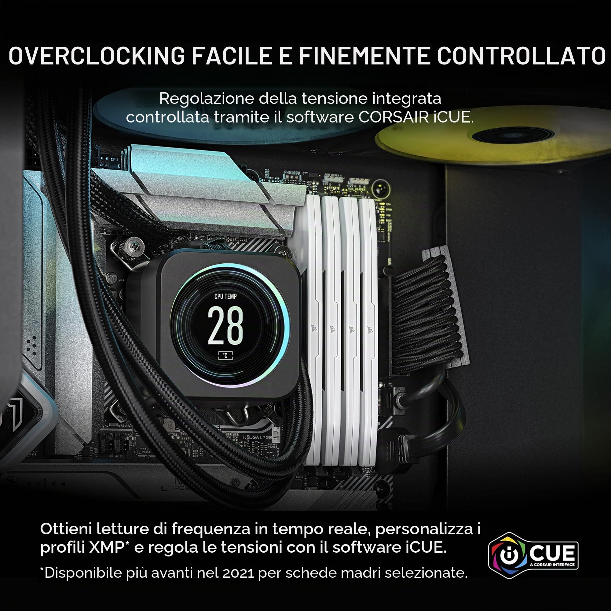 corsair-vengeance-ddr5-32gb-2-x-16gb-5600mhz-cl40-ram-desktop-bianco-intel-xmp-3 image 4
