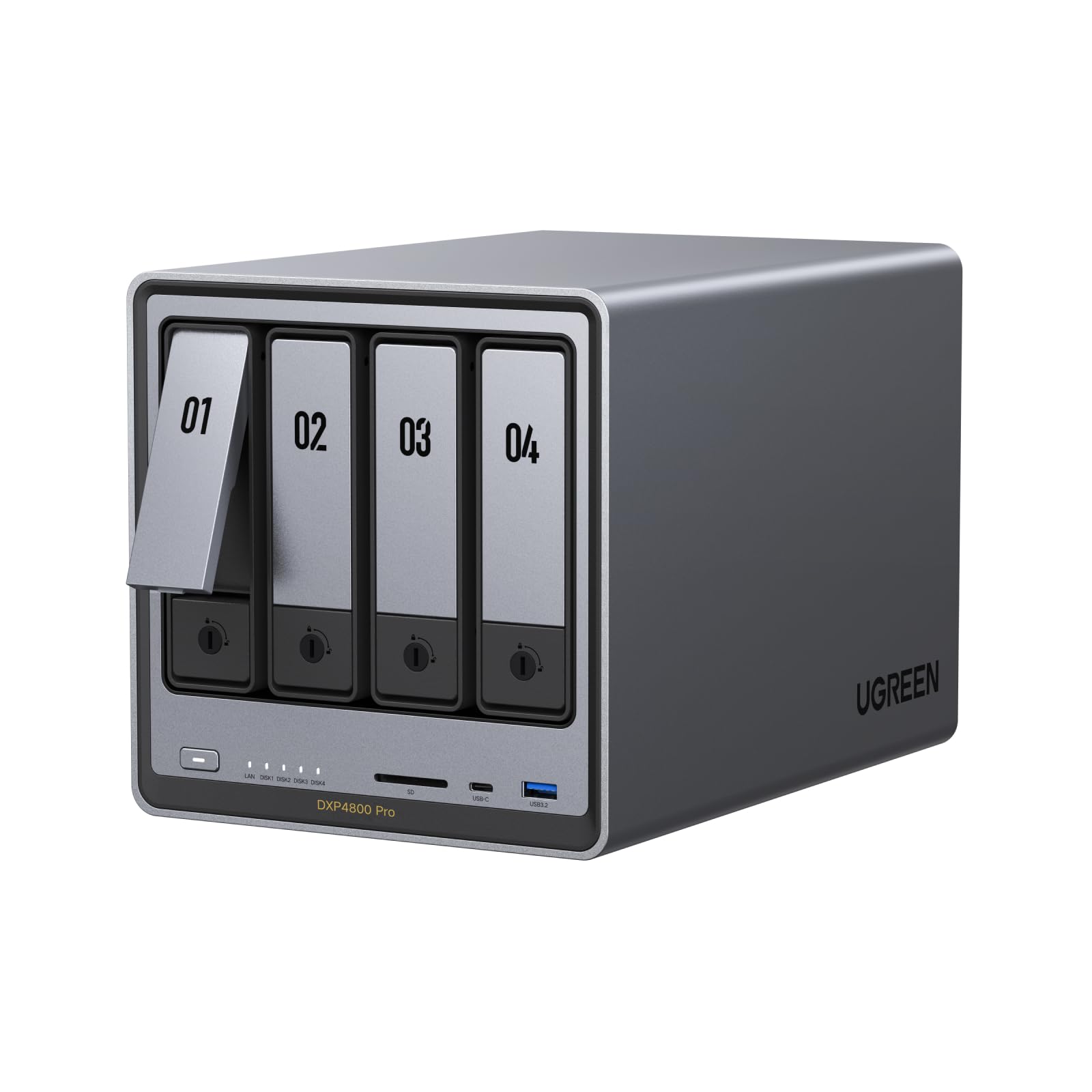 ugreen-nasync-dxp4800-pro-nas-4-vani-senza-hdd-intel-core-i3-1315u-10gbe image 1